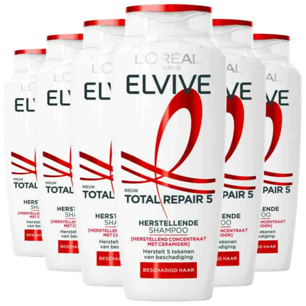 LOréal 6x L'Oréal Elvive Total Repair 5 Shampoo 250 ml