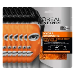 LOréal 6x L'Oréal Men Expert Hydra Energetic Gezichtsmasker