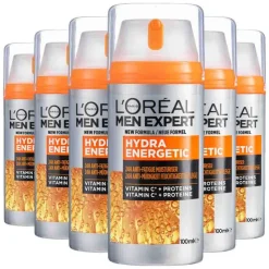 LOréal 6x L'Oréal Men Expert Hydra Energetic Hydraterende Dagcrème 100 ml