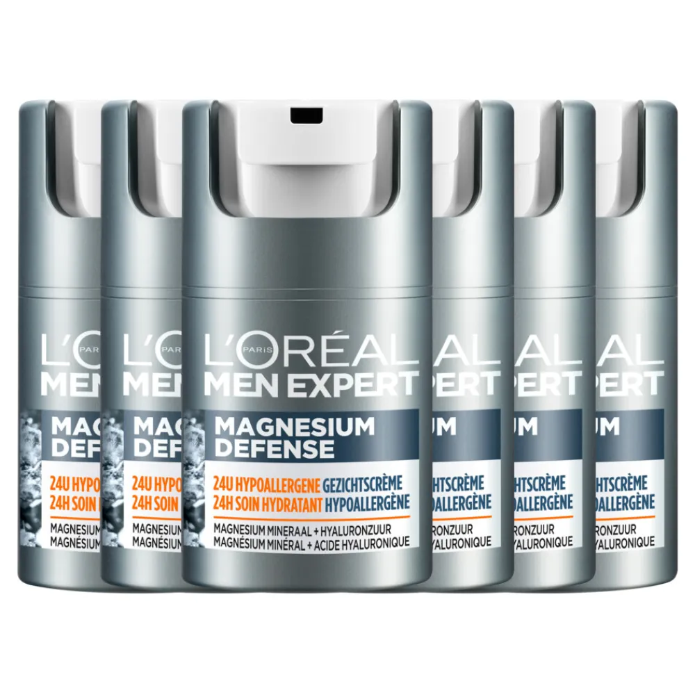 LOréal 6x L'Oréal Men Expert Magnesium Defence Dagcrème 50 ml