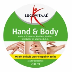 Lucovitaal 2x Hand en Body Crème Echinacea & Aloë Vera 250 ml