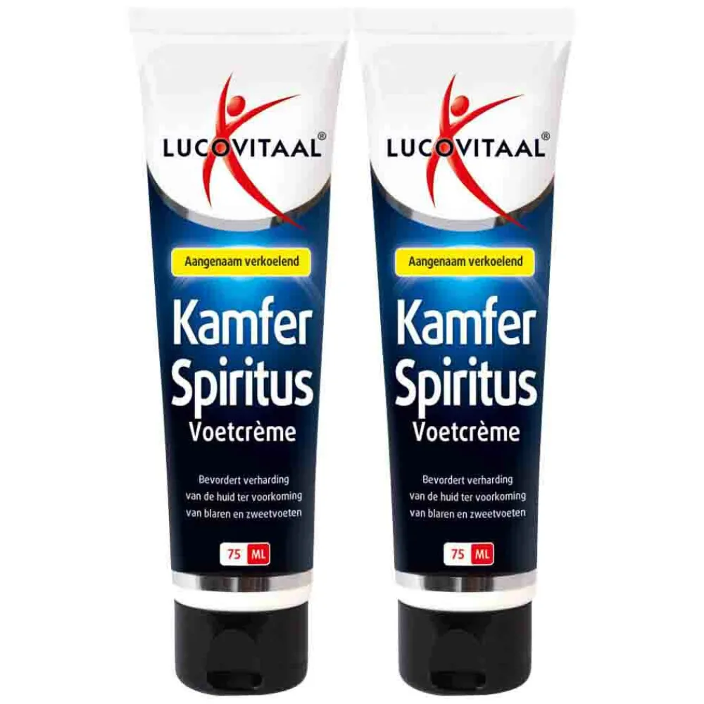 Lucovitaal 2x Voetcrème Kamfer Spiritus 75 ml