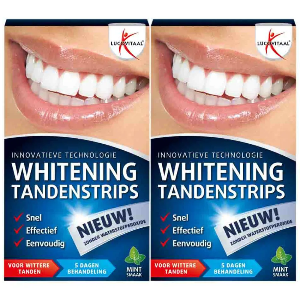 Lucovitaal 2x Whitening Tandenstrips 5 sets