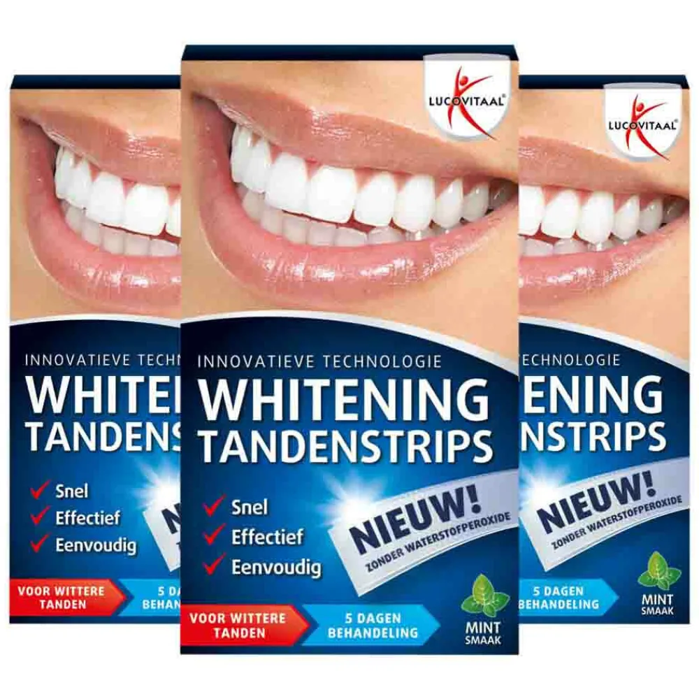 Lucovitaal 3x Whitening Tandenstrips 5 sets