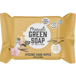 Marcels Green Soap 12x Marcel's Green Soap Hand doekjes Vanille en Kersenbloesem 15 stuks