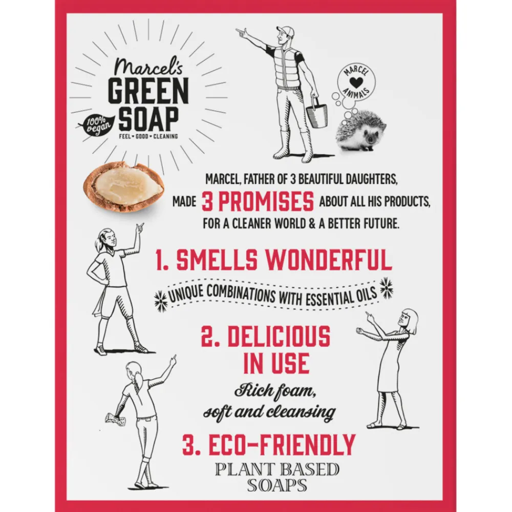 Marcels Green Soap 6x Marcel's Green Soap Shampoobar Argan & Oudh 90 gr