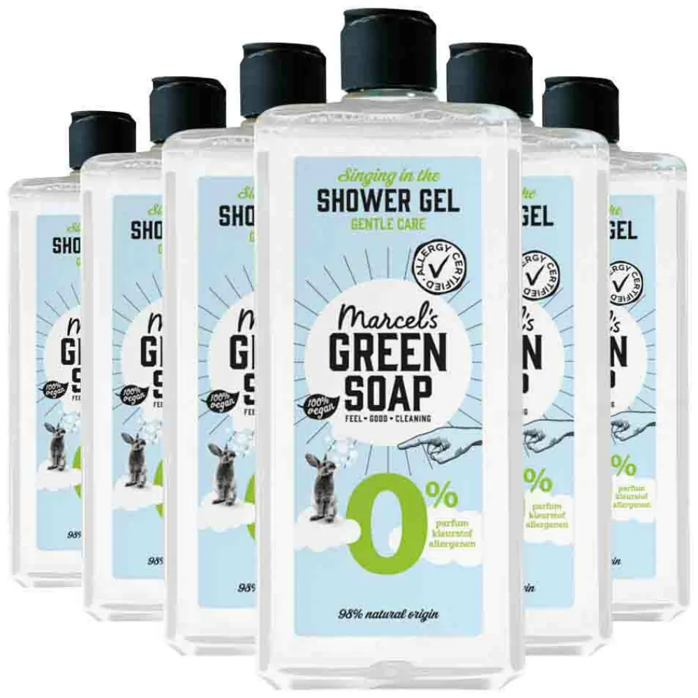 Marcels Green Soap 6x Marcel's Green Soap Shower Gel 0% 300 ml