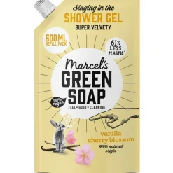 Marcels Green Soap 6x Marcel's Green Soap Shower Gel Navulling Vanille & Kersenbloesem 500 ml