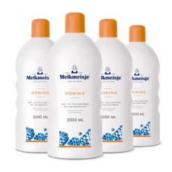 Melkmeisje 4x Bad en Douche Crème Honing 2000 ml