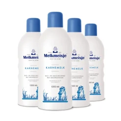 Melkmeisje 4x Bad en Douche Crème Karnemelk 1000 ml