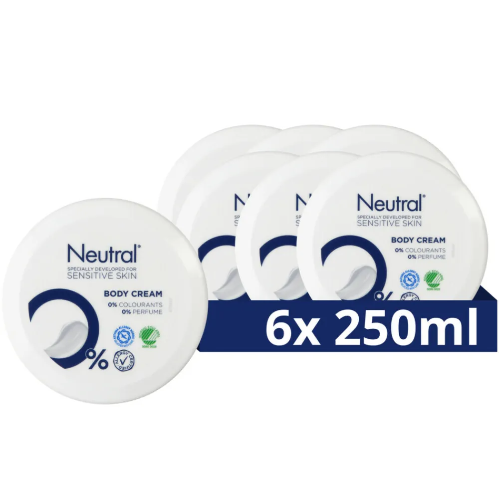 Neutral 6x Bodycrème Parfumvrije 250 ml