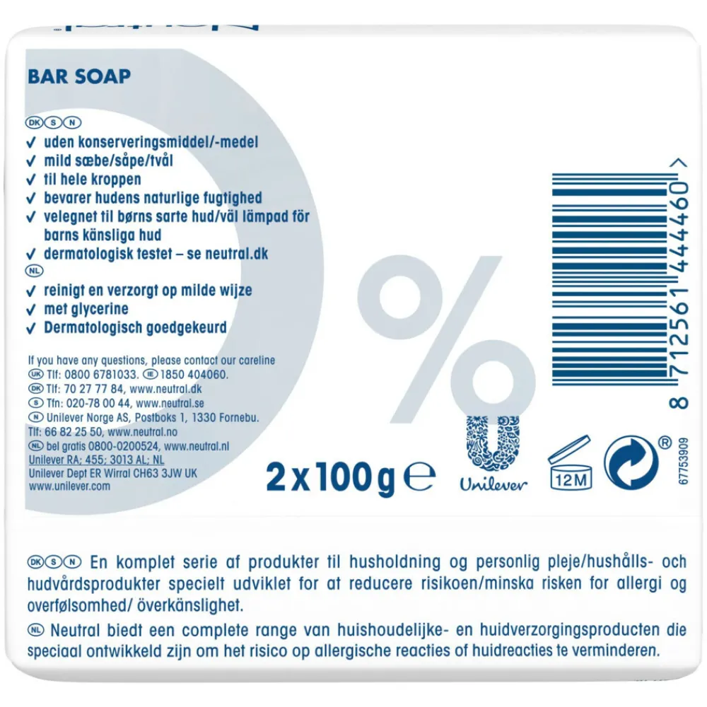Neutral 6x Zeeptablet 2 x 100 gr