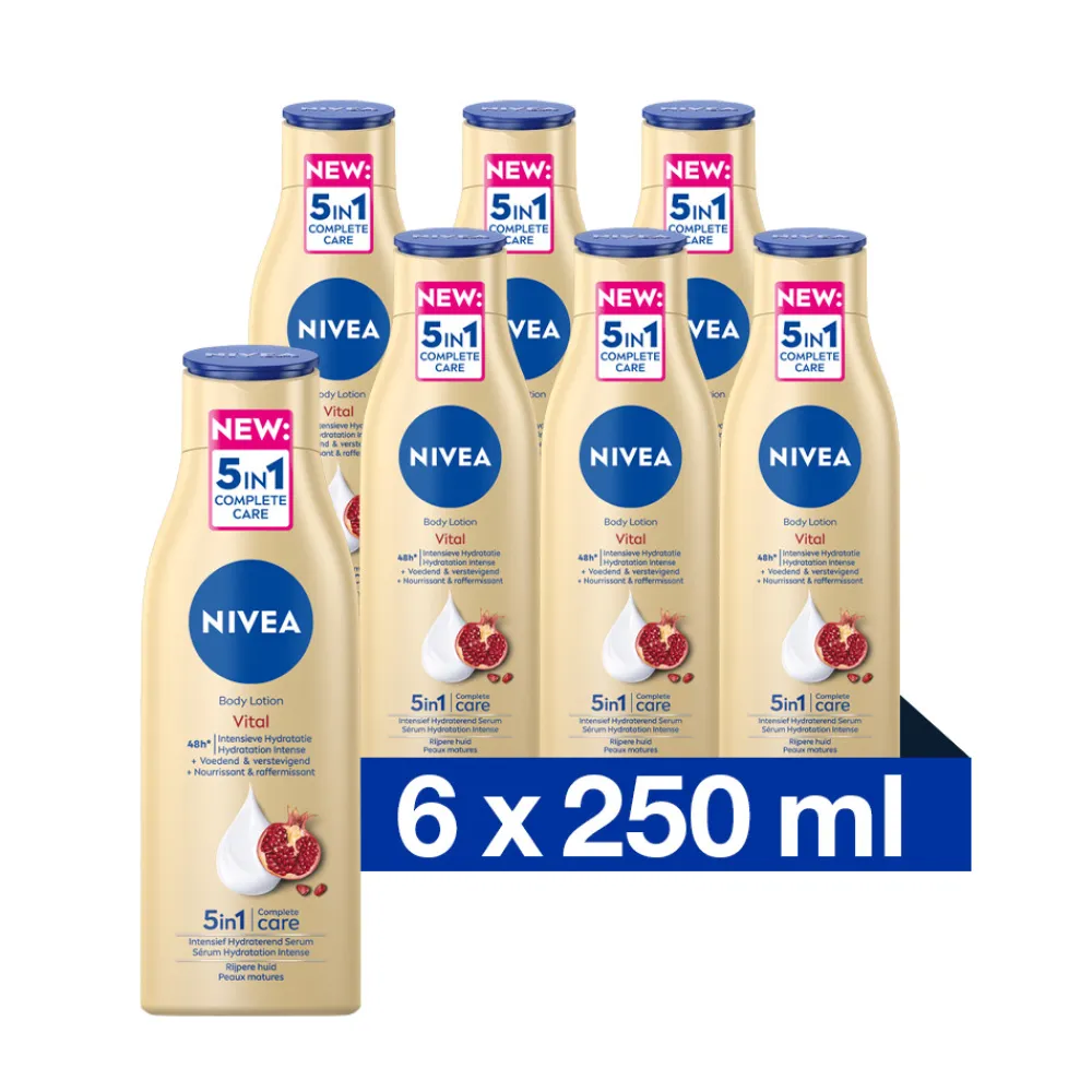 NIVEA 6x Bodylotion Vital 250 ml