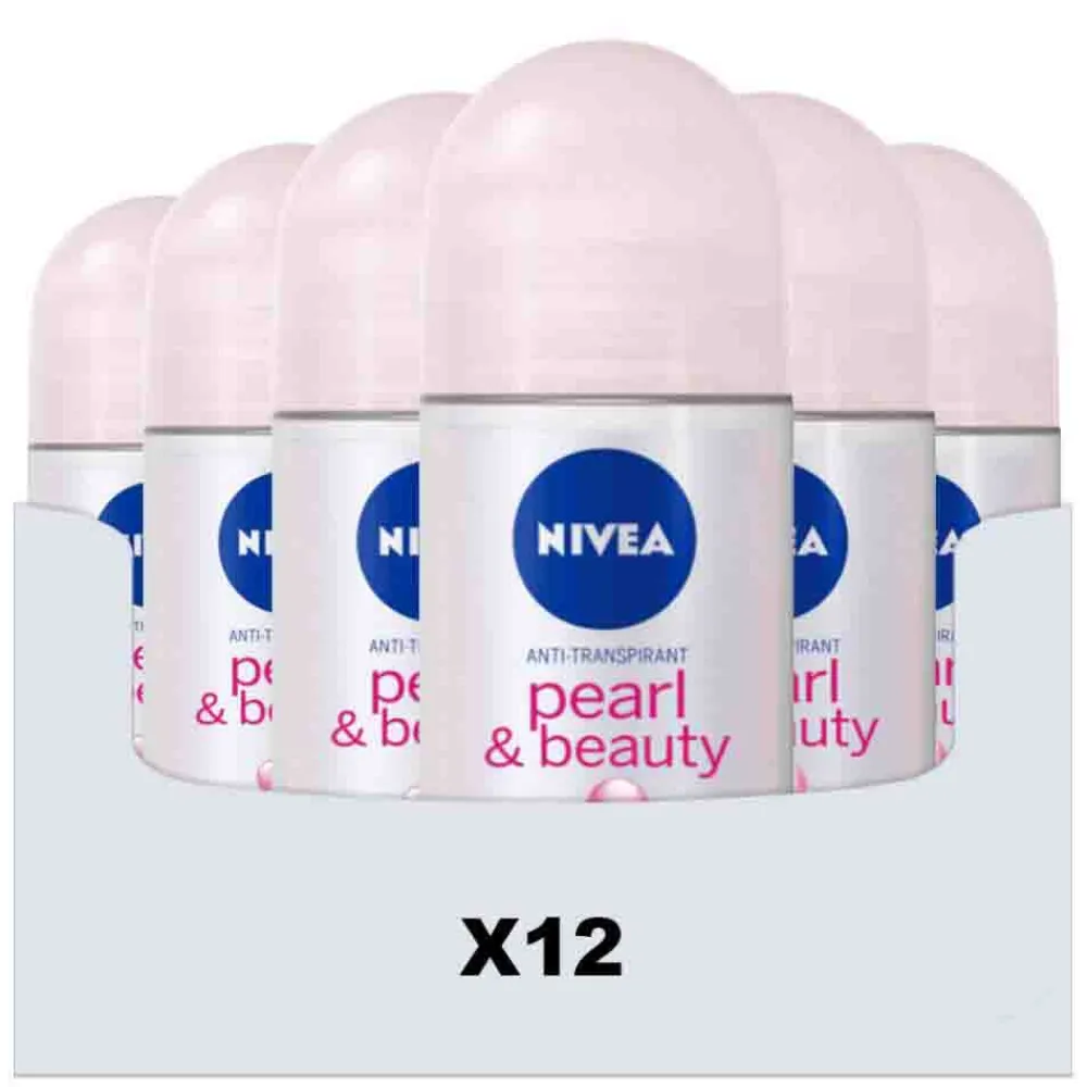 NIVEA 12x Deodorant Pearl & Beauty Roll-On 50 ml
