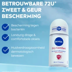 NIVEA 6x Deodorant Roller Dry Comfort 50 ml