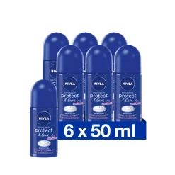 NIVEA 6x Deodorant Roller Protect en Care 50 ml