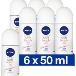 NIVEA 6x Deodorant Roller Soft Touch
