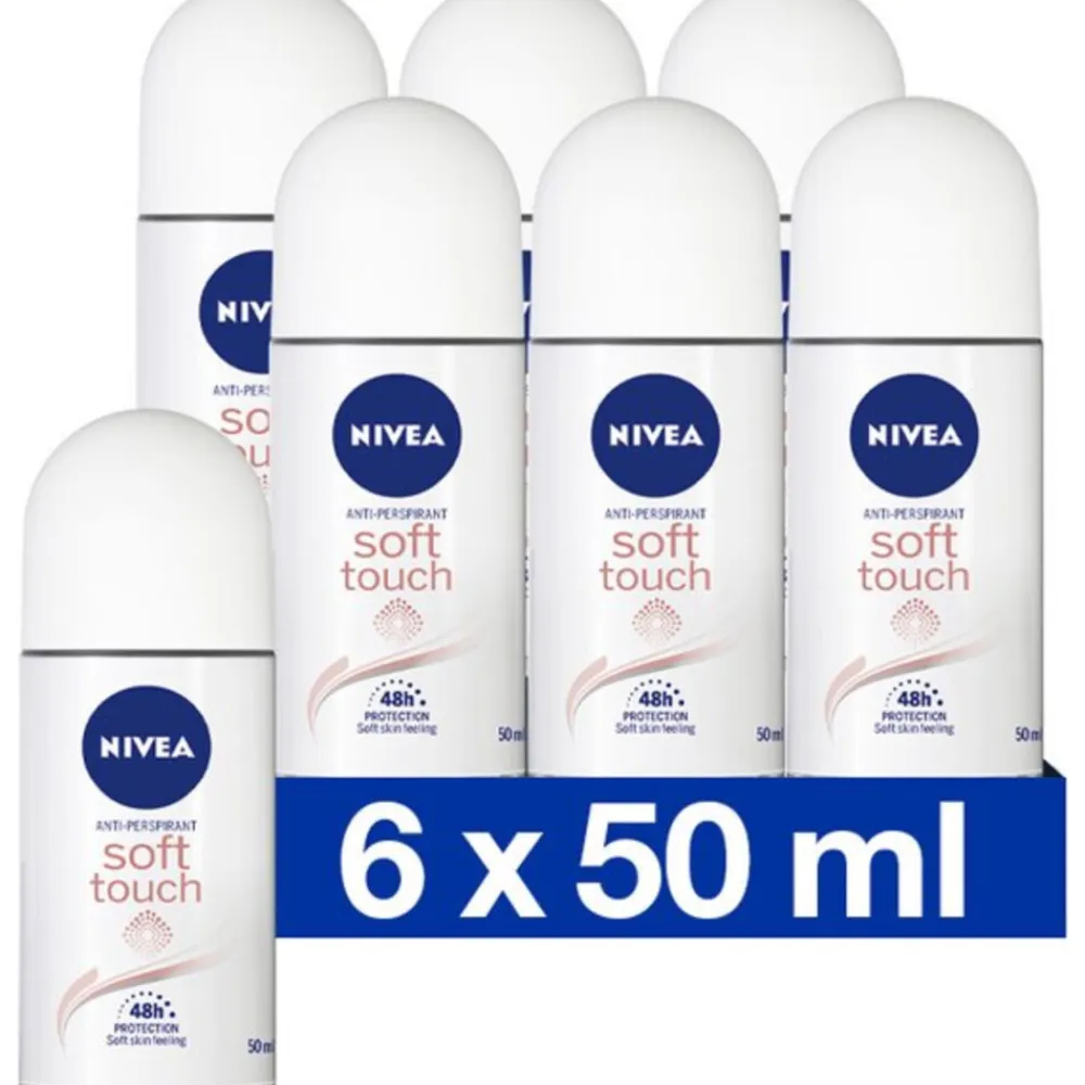 NIVEA 6x Deodorant Roller Soft Touch