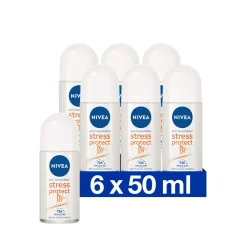 NIVEA 6x Deodorant Roller Stress Protect 50 ml