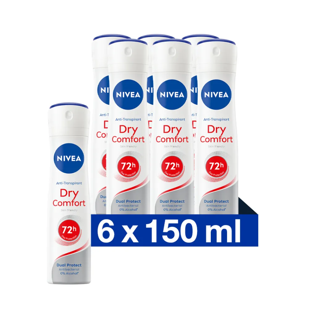 NIVEA 6x Deodorant Spray Dry Comfort 150 ml
