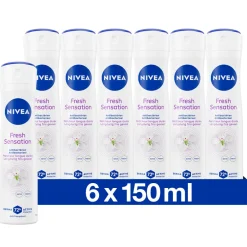 NIVEA 6x Deodorant Spray Fresh Sensation 150 ml