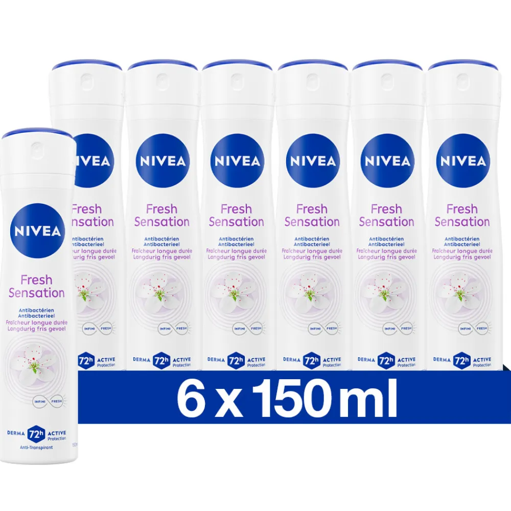 NIVEA 6x Deodorant Spray Fresh Sensation 150 ml