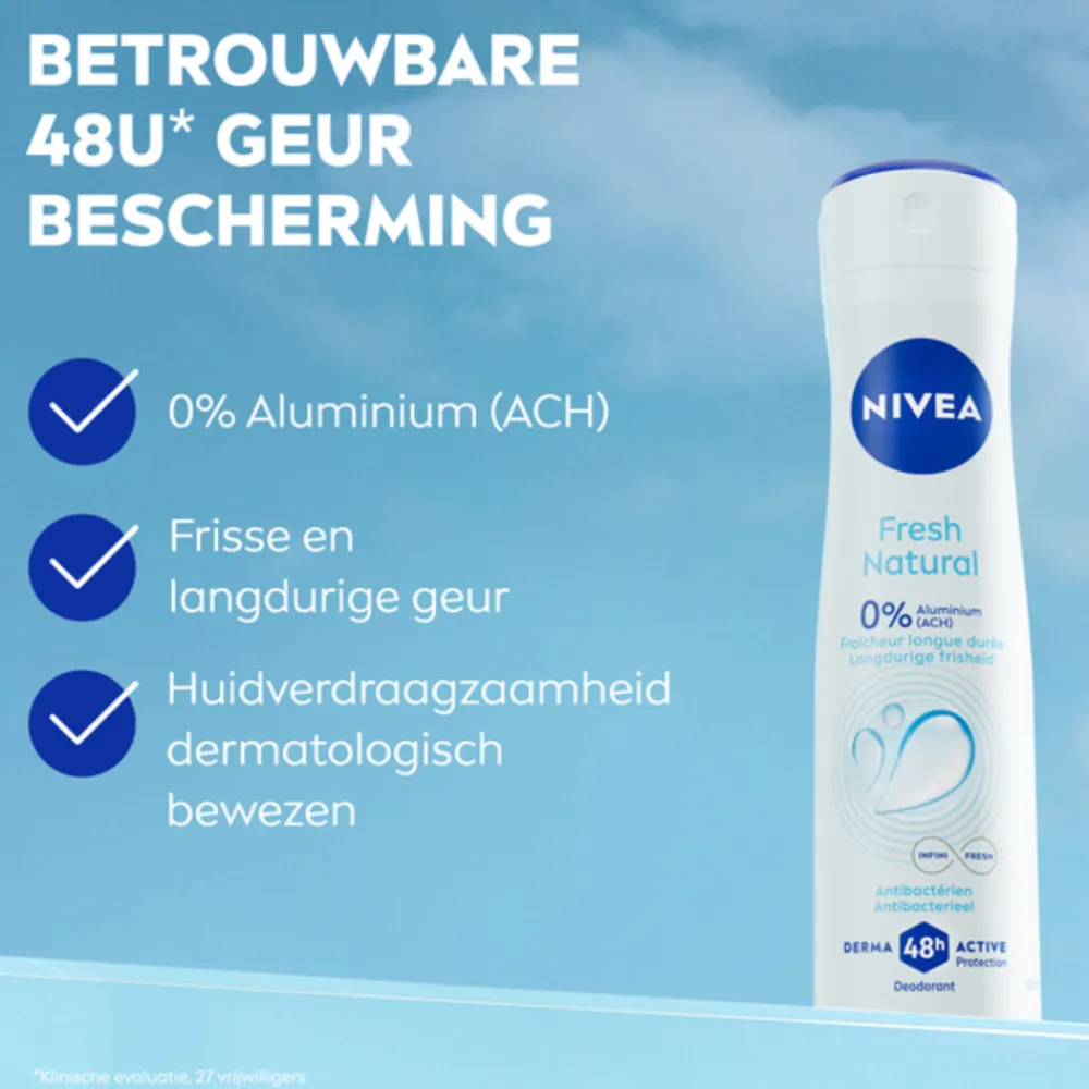 NIVEA 6x Deodorant Spray Fresh Natural 150 ml