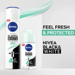 NIVEA 6x Deodorant Spray Invisible Fresh For Black & White 150 ml