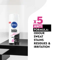 NIVEA 6x Deodorant Spray Invisible For Black & White 100 ml