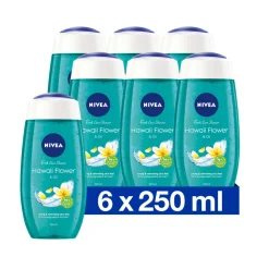 NIVEA 6x Douchegel Hawaii Flower & Oil 250 ml
