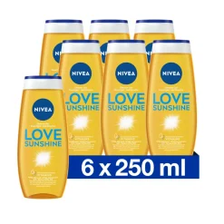 NIVEA 6x Douchegel Love Sunshine 250 ml