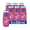 NIVEA 6x Douchegel Waterlily & Oil 250 ml