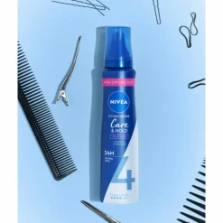 NIVEA 6x Haarmousse Care & Hold Extra Strong 150 ml