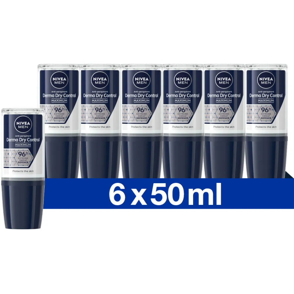 NIVEA Men 6x Ani-Transpirant Roller Derma Control 50 ml