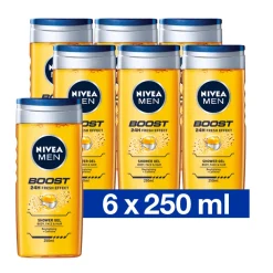 NIVEA Men 6x Boost Douchegel 250 ml
