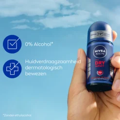NIVEA Men 6x Deodorant Roller Dry Impact 50 ml