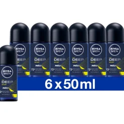 NIVEA Men 6x Deodorant Roller Deep Sport 50 ml