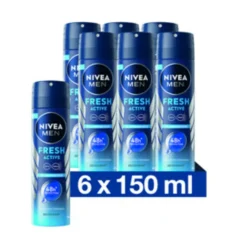 NIVEA Men 6x Deodorant Spray Fresh Active 150 ml