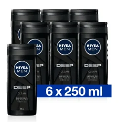 NIVEA Men 6x Douchegel Deep Clean 250 ml