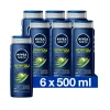 NIVEA Men 6x Douchegel Energy 500 ml