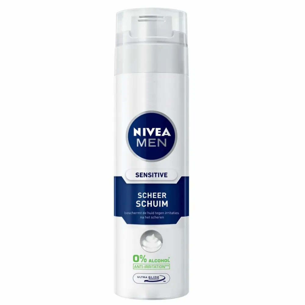 Heren NIVEA Men 6x Scheerschuim Sensitive 250 ml