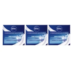 NIVEA 3x Nachtcrème Hydraterend 50 ml