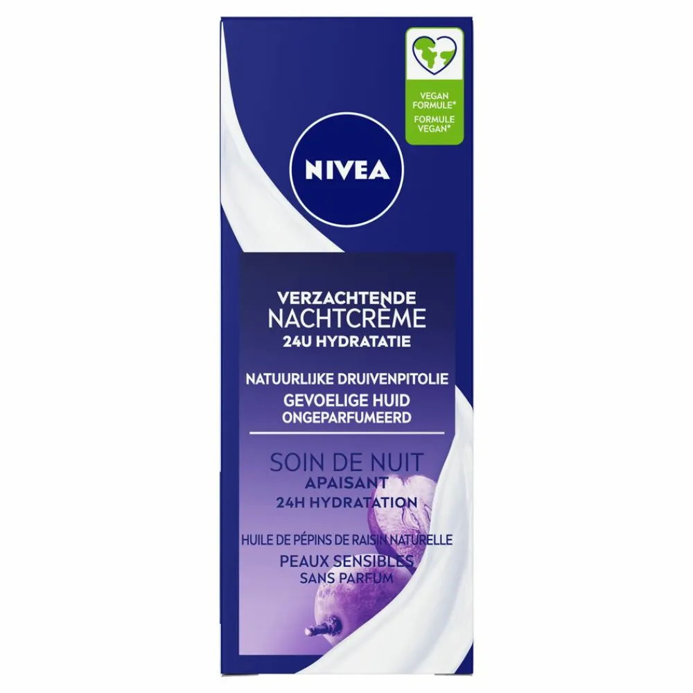 NIVEA 3x Nachtcrème Verzachtend 50 ml