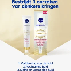 NIVEA 3x Oogcontourcrème Luminous 630 15 ml