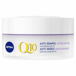 NIVEA 3x Q10 Dagcrème Anti-Rimpel Gevoelige Huid SPF 15 50 ml