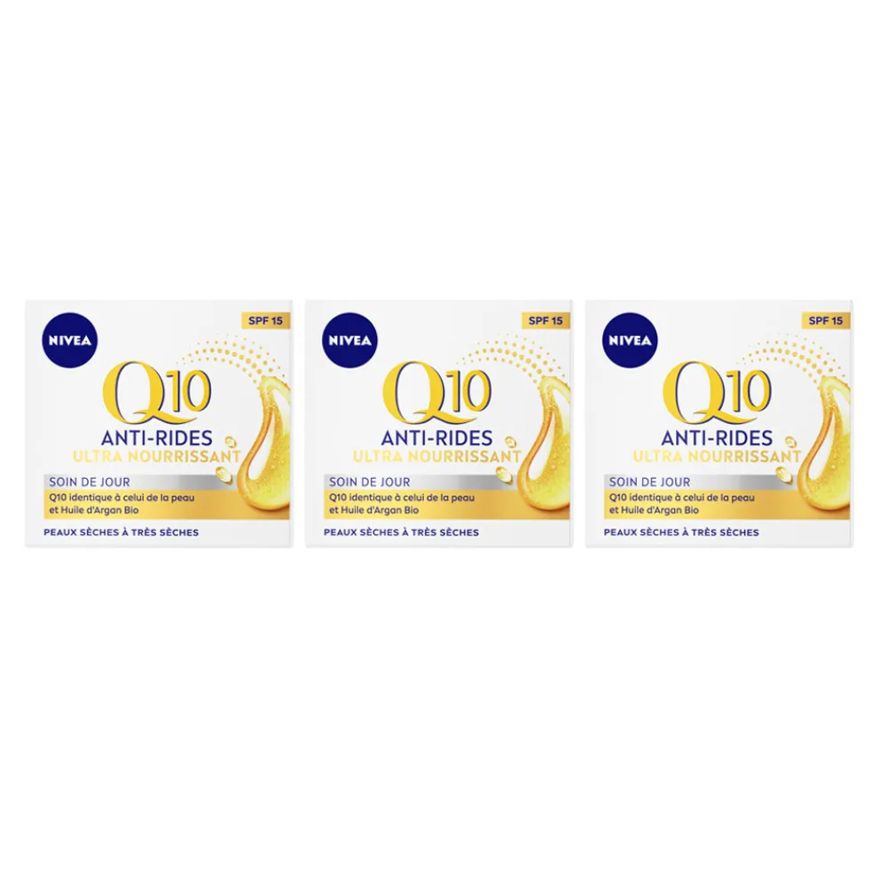 NIVEA 3x Q10 Dagcrème Extra Voedend SPF 15 50 ml