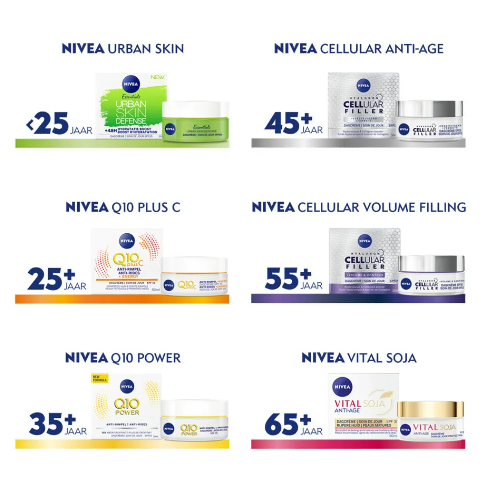 NIVEA 3x Q10 Nachtcrème Anti-Rimpel Verstevigend 50 ml