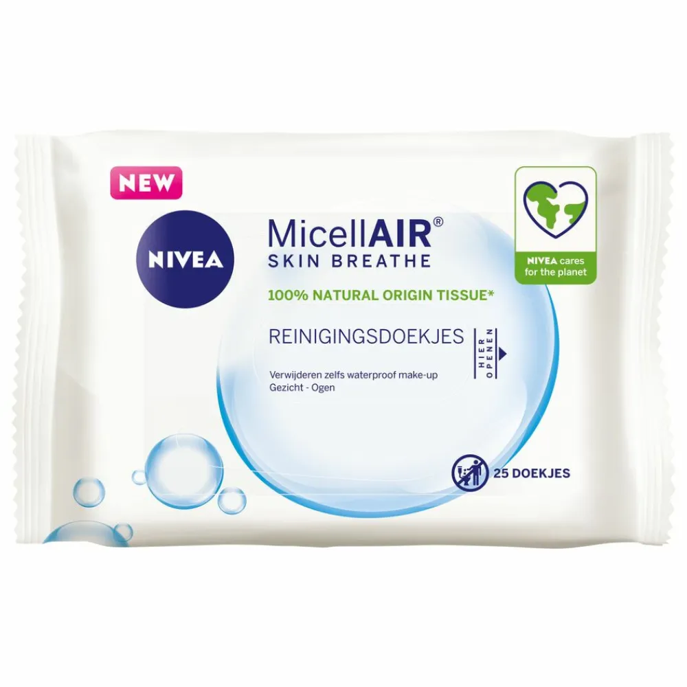 NIVEA 6x Reinigingsdoekjes Micellair 25 stuks