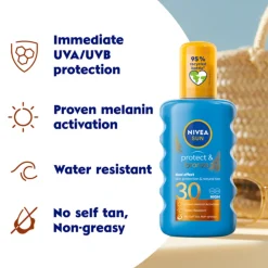 NIVEA Sun 6x Protect & Bronze Zonnespray SPF 30 200 ml