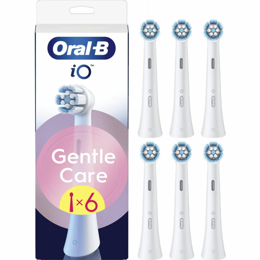 Oral-B 6x Opzetborstels iO Gentle Care Wit 6 stuks